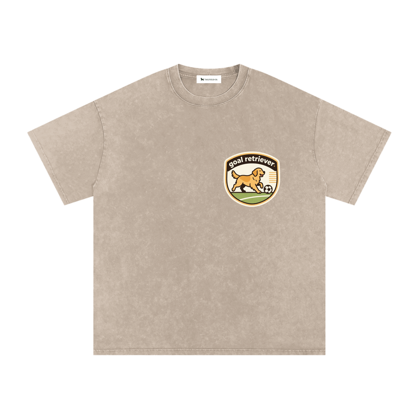 Goal Retriever – Golden Retriever Soccer Oversized T-Shirt