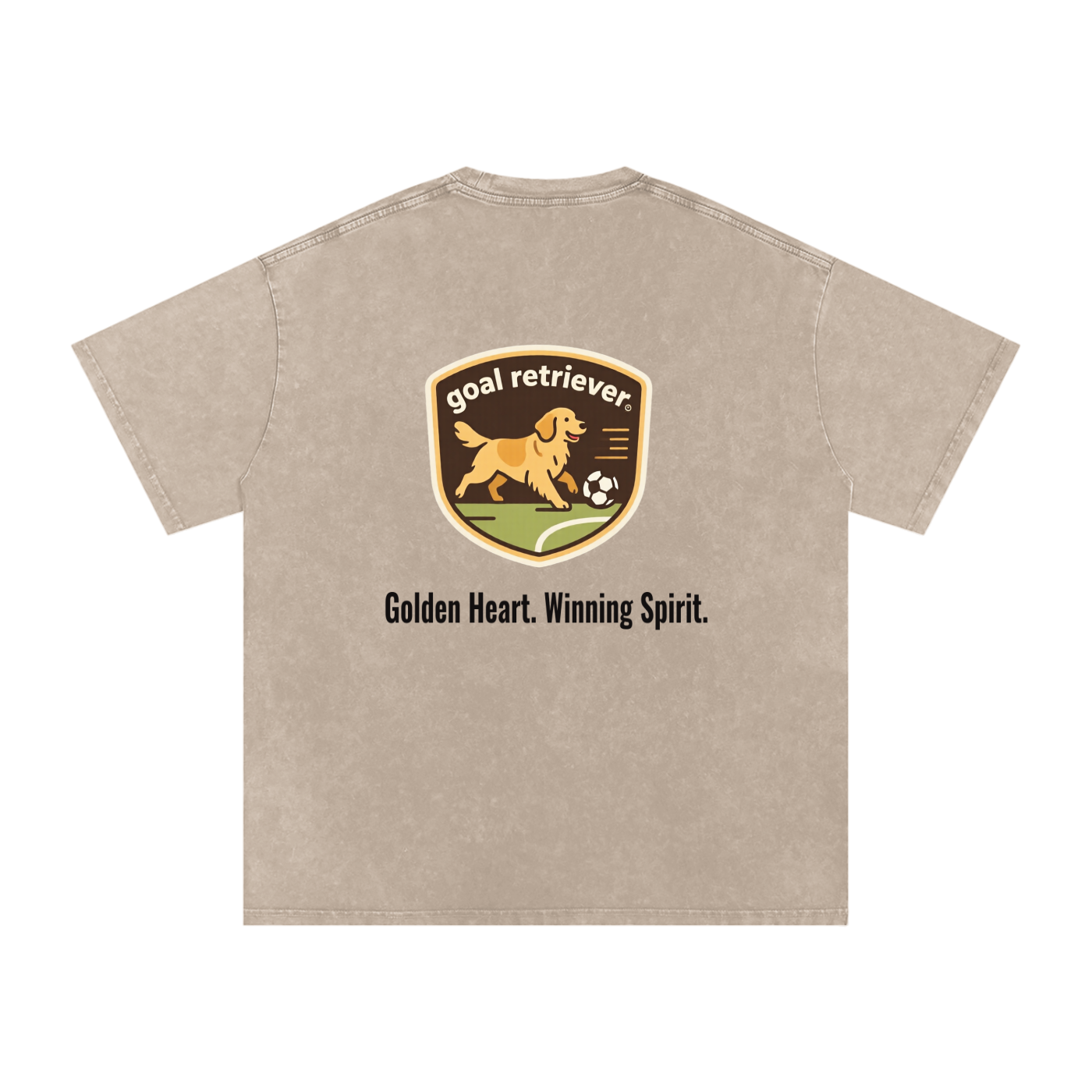 Goal Retriever – Golden Retriever Soccer Oversized T-Shirt
