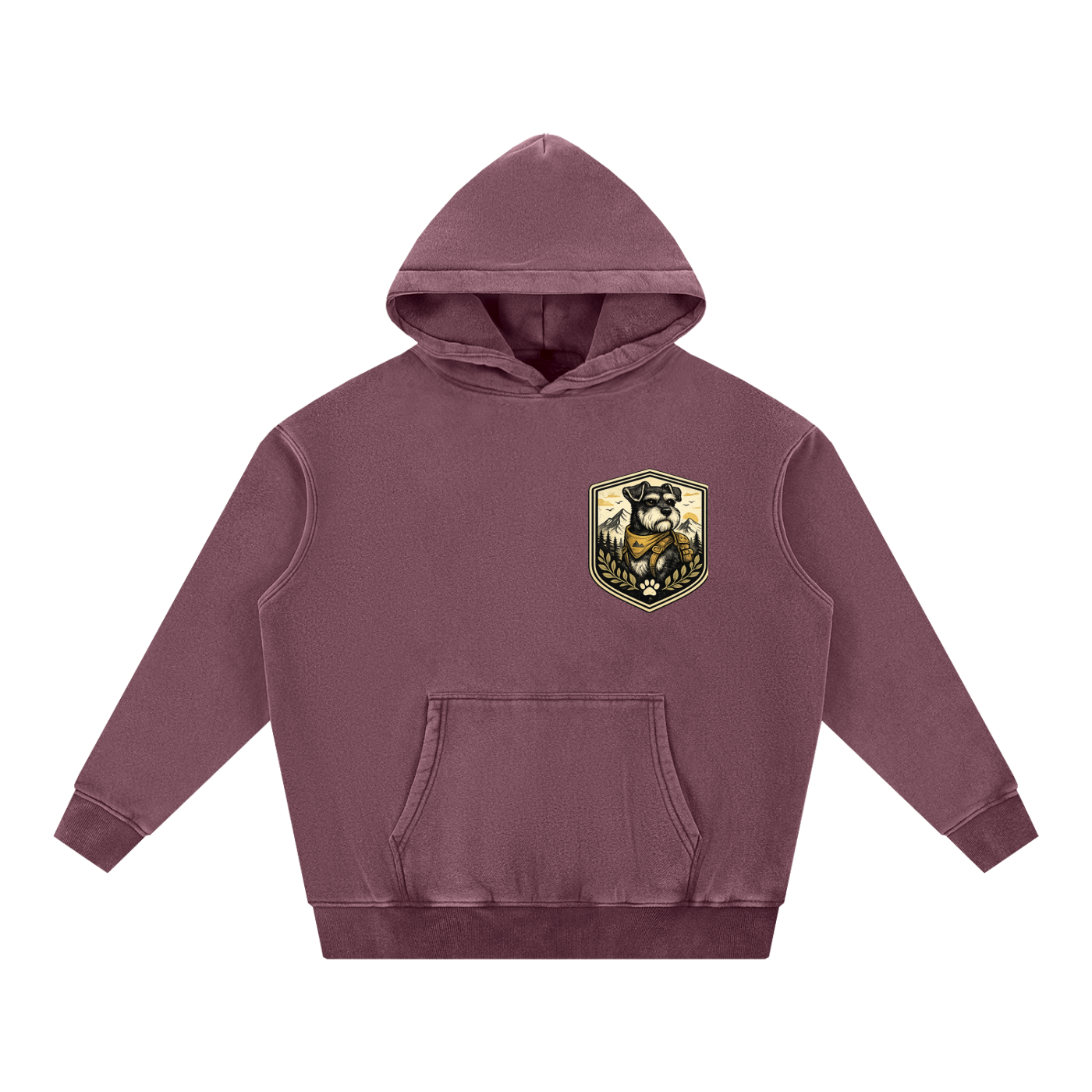 Explore More Hiking Schnauzer Oversized Hoodie