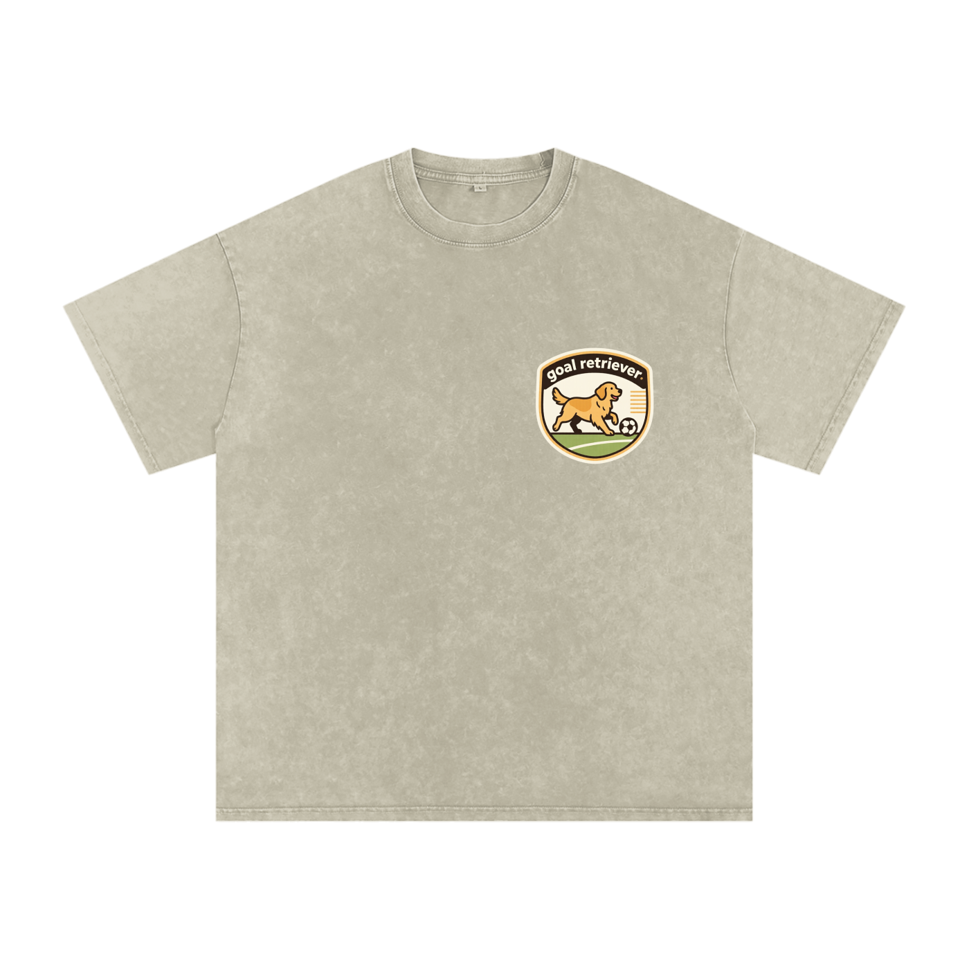 Goal Retriever – Golden Retriever Soccer Oversized T-Shirt