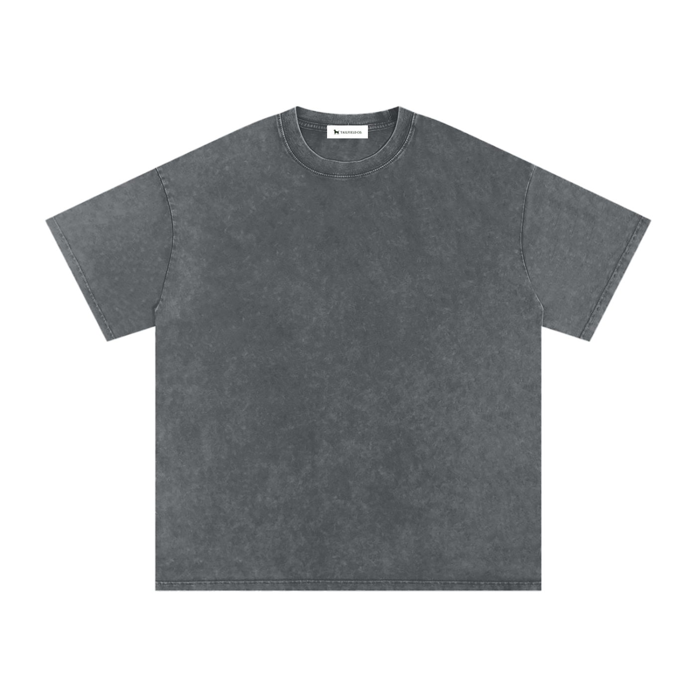 Poodle Pickleball Snow Washed Oversized Cotton T-Shirt