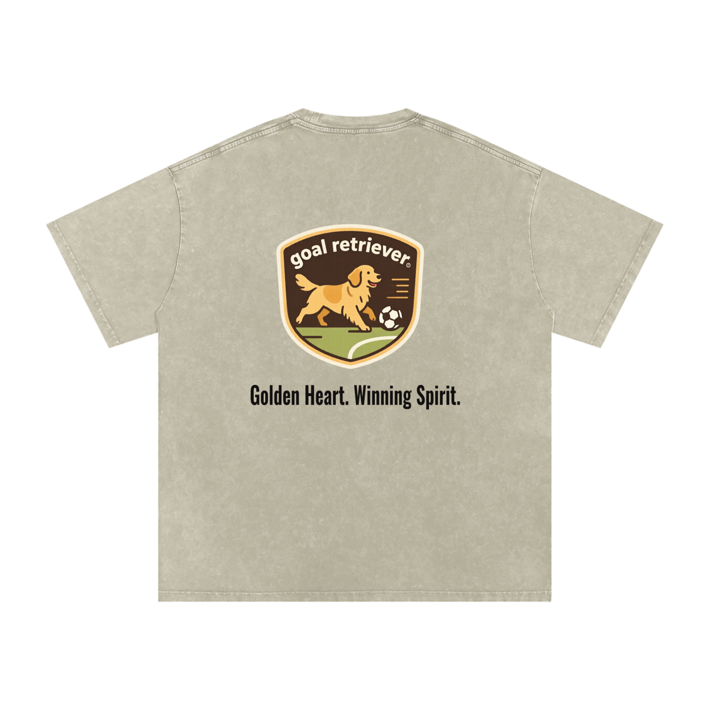 Goal Retriever – Golden Retriever Soccer Oversized T-Shirt